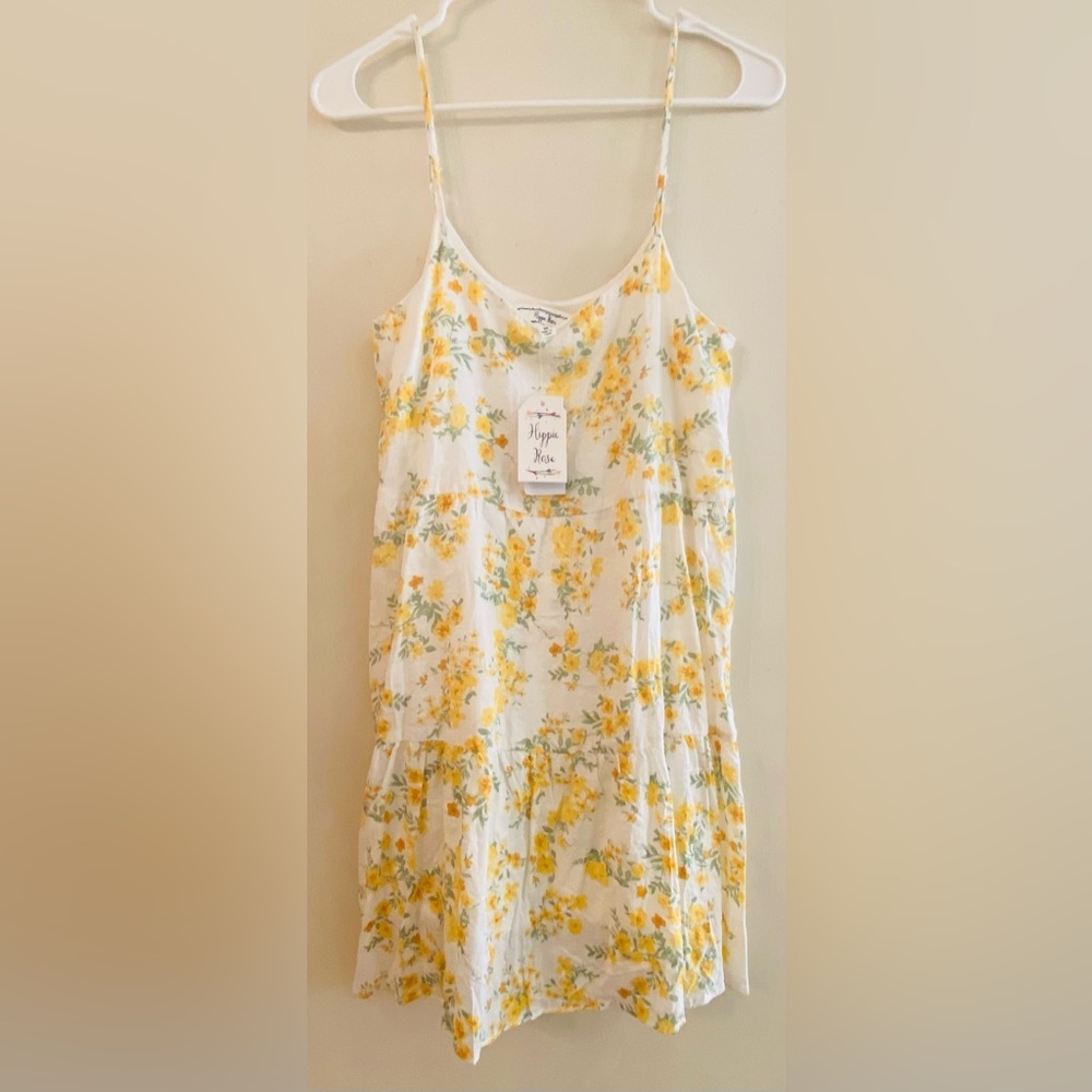 Hippie Rose Floral Yellow Dress